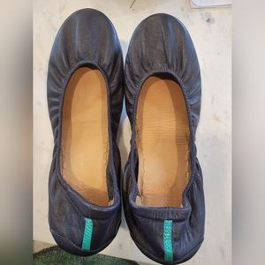 Tieks foldable navy blue flats
